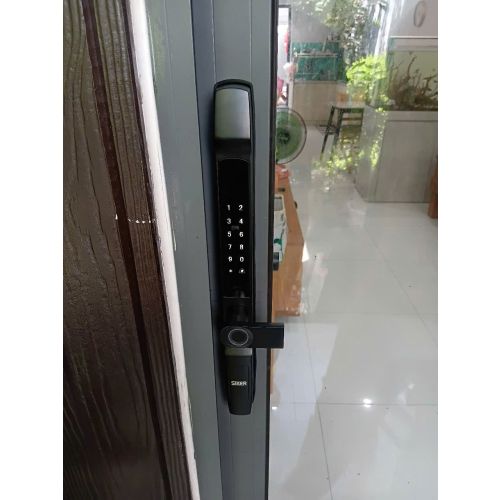 KHÓA VÂN TAY CHO CỬA NHÔM LÙA, TRƯỢT QUAY, XẾP TRƯỢT KTS150-1
